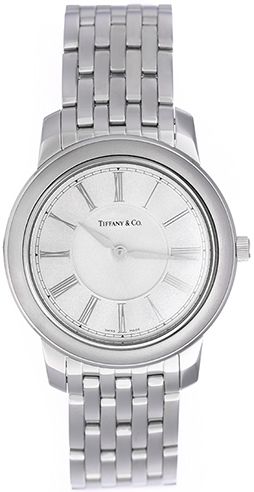 Tiffany & Co. Quartz Resonator Ladies Steel Watch Silver Dial
