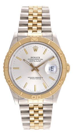 Men's Rolex Turnograph 2-Tone Steel & Gold Watch 16263