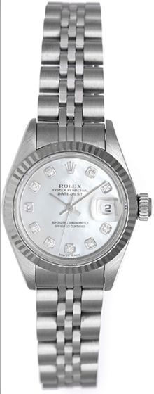 Rolex Ladies Datejust Diamond Mop Ladies Watch 79174