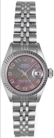 Rolex Datejust Ladies Watch Mother of Pearl Roman 79174