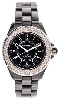 Chanel J12 Black Diamond Automatic Watch H0950