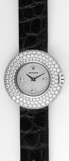 Rolex Cellini Orchid Watch with 230 Diamonds 6201/9 BRIL 