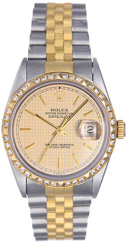 Men's Rolex Datejust Steel & Gold Watch 16233