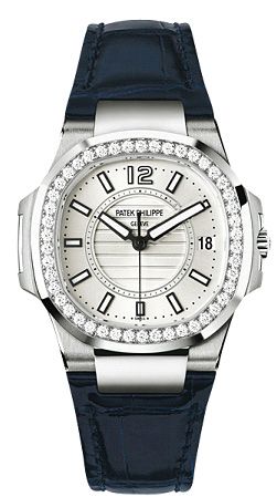 Patek Philippe Ladies 18k White Gold Diamond Nautilus 7010 G or 7010G Watch