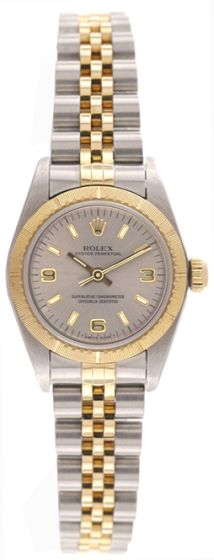 Ladies Rolex Zephyr Watch 66243 Silver Dial