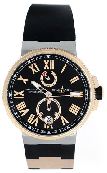 Ulysse Nardin Marine Chronometer Titanium & Rose Gold Men's Watch 1185-122-3/41