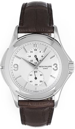 Patek Philippe Travel Time Men's 18k White Gold Watch 5134G 
