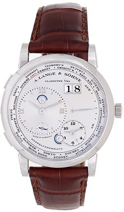 A. Lange & Sohne Lange 1 Platinum Dual Time Watch 116.025