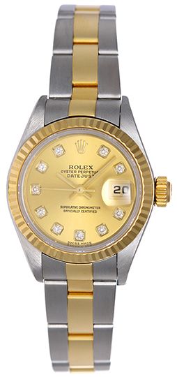 Rolex Datejust Ladies Steel & Gold Watch 79173