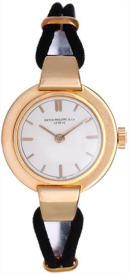 Vintage Patek Philippe 18K Rose Gold Watch Silvered Dial 
