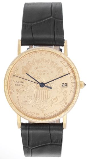 Corum $20 1900 18k Liberty Gold Coin Men's Quartz Watch