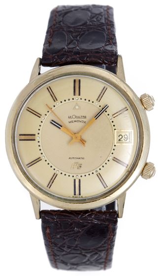 LeCoultre Vintage Memovox Alarm 10k Gold Filled Men's Watch 