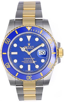 Rolex Submariner 2-Tone  Men's Watch 116613 Blue Dial 