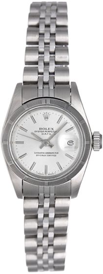 Rolex Ladies Date Stainless Steel Watch 6919