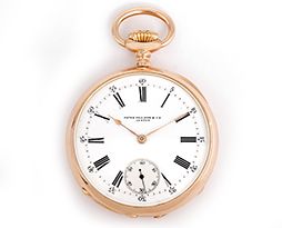 Rare Vintage Patek Philippe Open Face Pocket Watch ca. 1890