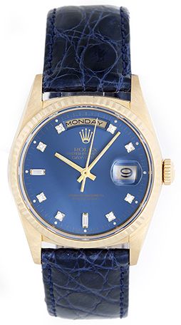 Rolex President Day-Date Factory Diamond Men's Yellow Gold Watch 18238