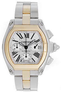 Cartier Roadster Men's  2-Tone Steel & Gold Watch W62027Z1 