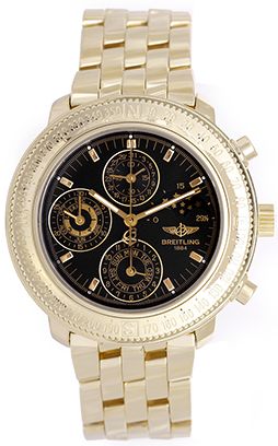 Breitliing Astromat Chronograph Quantieme Perpetual Men's Gold Watch K18405