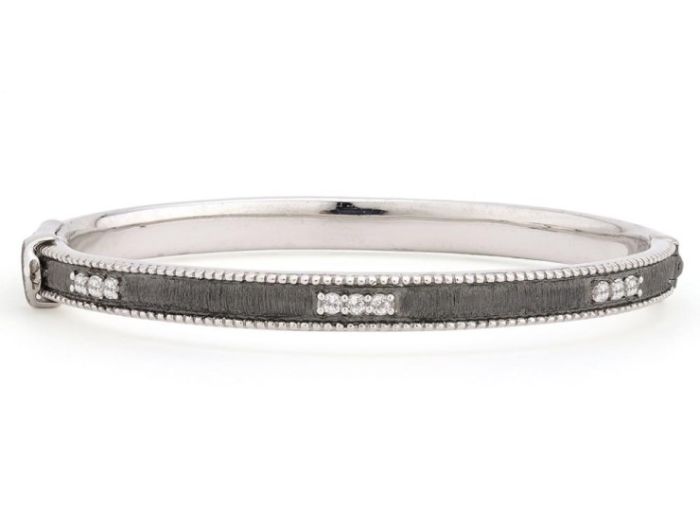 Jude Frances Sterling Silver and Black Rhodium Bangle