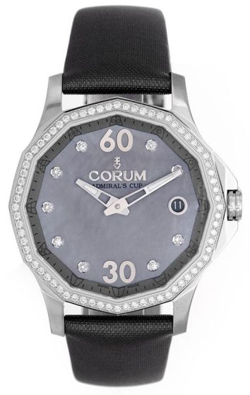 Corum Admirals Cup Legend 38 Fiance Ladies Diamond Watch 082.101.47/F149 PK11