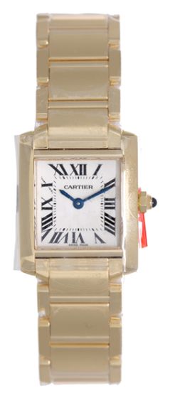 Cartier Tank Francaise Quartz Watch Crw50002N2 White Dial 