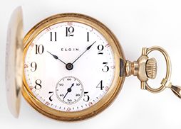 Vintage Elgin 14k Yellow Gold & Diamond Ladies Vintage Pocket or Pendant Watch ca. early 1900's