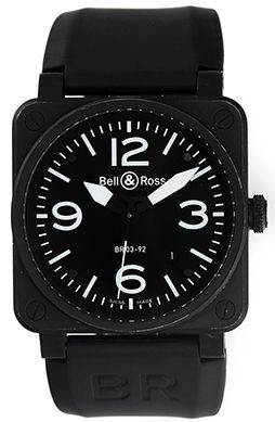 Bell & Ross Aviation Black PVD Men's Watch BR03-92-S-21902