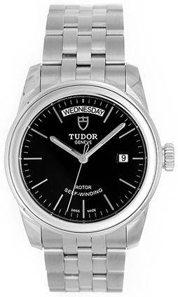 Tudor Glamour Day-Date Men's Stainless Steel Watch 56000