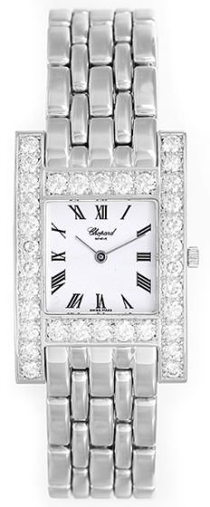 Ladies Chopard Classique Specials H Watch 18k White Gold & Diamond 10/6805