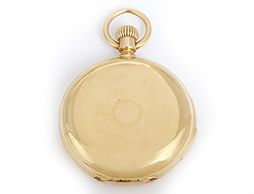 Patek Philippe Minute Repeater 18k Yellow Gold Hunting Case Pocket Watch Retailed by J. Marenzeller