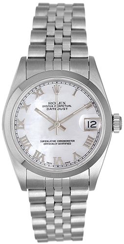 Rolex Datejust Midsize Stainless Steel Ladies Watch 68240