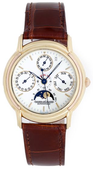 Jaeger - LeCoultre Vintage Odysseus Perpetual Dual Time Moonphase Men's Gold Watch 170.7.80