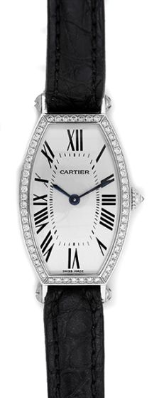 Cartier Tonneau White Gold Diamond Small Watch WE400131 