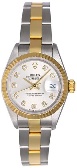 Rolex Ladies Datejust 2-Tone Watch 79173 Silver Dial