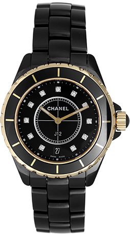 black chanel ceramic watch