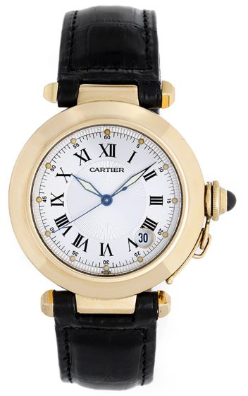 Cartier Pasha 18k Yellow Gold Men's Automatic Winding Watch W3007456