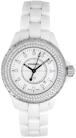 chanel white womens watch