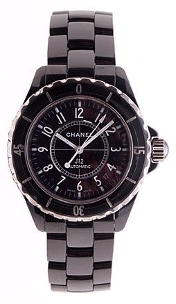 Chanel J12 Black Ceramic Automatic Midsize Unisex Watch H0685