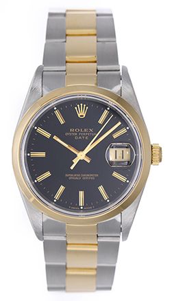 Rolex Date Men's Watch 15203 Black dial