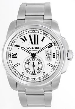 Cartier Calibre Stainless Steel Men's 42mm Watch  W7100015