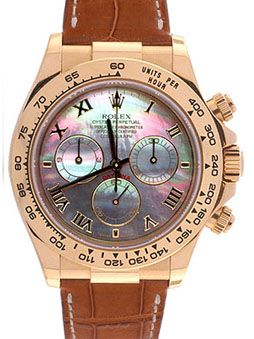 Rolex Daytona Gold Mother Of Pearl Dial Watch 116518