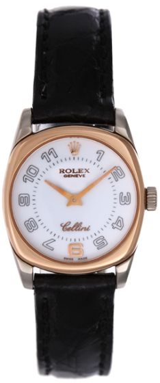 Rolex Cellini Danaos 18k White & Rose Gold Watch 6229/9 BIC