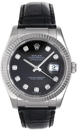 Rolex Datejust 18k White Gold Men's Watch 116139