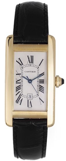 Cartier Tank Americaine 18k Gold Men's/Ladies Watch 