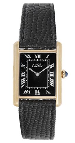 Must de Cartier Gold Vermeil Plaque Men's or Ladies Watch