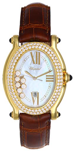 Chopard Happy Sport Oval Diamond  Watch 27/7000-23/11 