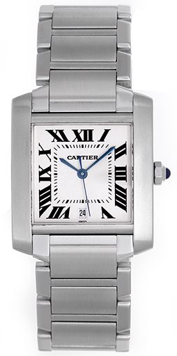 Cartier Tank Francaise Steel Automatic Watch W51002Q3 