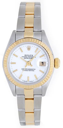 Rolex Datejust 2-Tone Ladies Steel & Gold Watch 79173