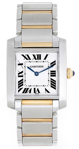 Cartier Tank Francaise Unisex 2-Tone Steel & Gold W51012Q4 