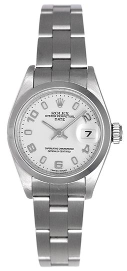 Ladies Rolex Date Watch 79160 White Dial